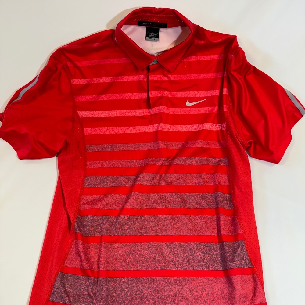 Nike Dri-Fit Tiger Woods Polo Red Graphics